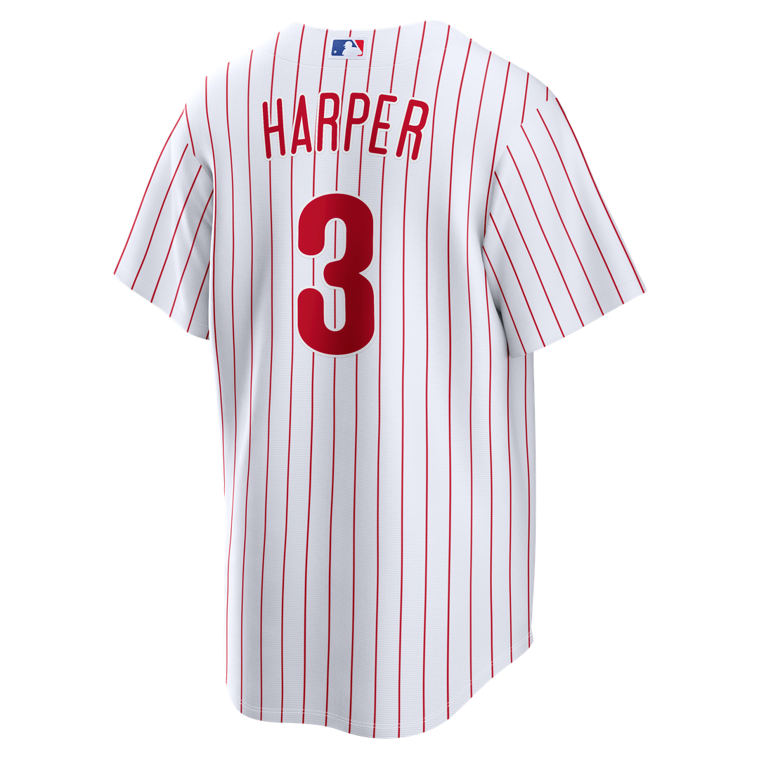 Philadelphia Phillies Bryce Harper Nike Alternate Replica Jersey - Cream MLB Team Jersey Baseball Fan Apparel