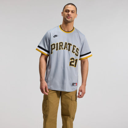 Pittsburgh Pirates Roberto Clemente Nike Throwback Cooperstown Limited Jersey - Gray MLB Team Jersey Baseball Fan Apparel