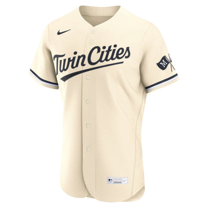 Minnesota Twins Nike Alternate Authentic Jersey - Cream MLB Team Jersey Baseball Fan Apparel