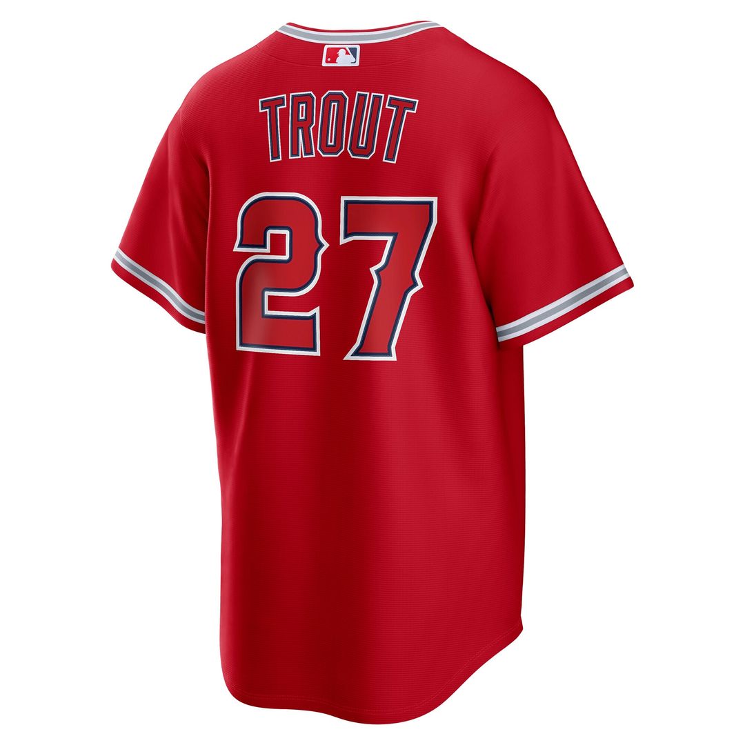 Los Angeles Angels Mike Trout Nike Alternate Replica Jersey - Red MLB Team Jersey Baseball Fan Apparel