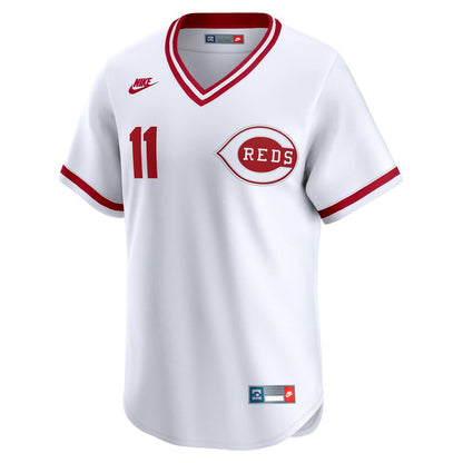 Cincinnati Reds Barry Larkin Nike Throwback Cooperstown Limited Jersey - White MLB Team Jersey Baseball Fan Apparel