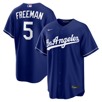 Los Angeles Dodgers Freddie Freeman Nike Alternate Replica Jersey - Royal MLB Team Jersey Baseball Fan Apparel