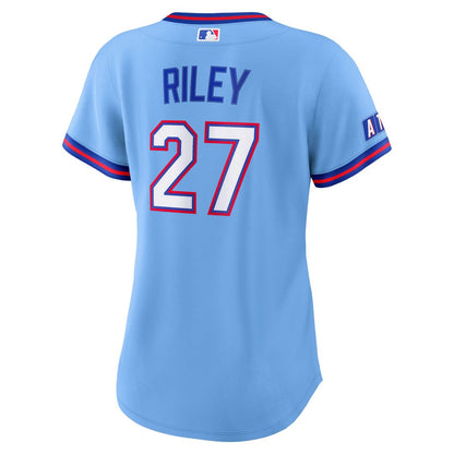 Atlanta Braves Austin Riley Nike Women's 2026 City Connect Stadium Jersey - Powder Blue MLB Team Jersey Baseball Fan Apparel