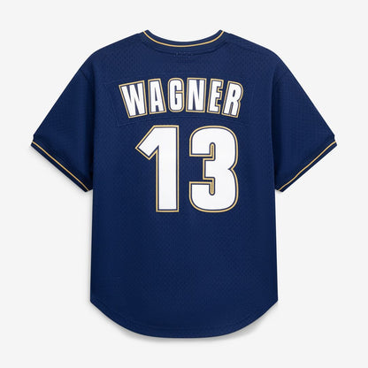 Houston Astros Billy Wagner Mitchell & Ness Authentic Batting Practice Jersey - Navy MLB Team Jersey Baseball Fan Apparel