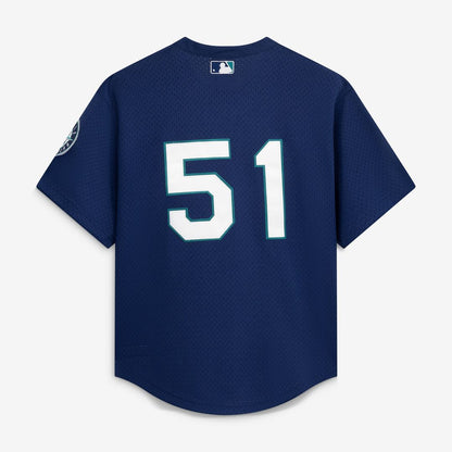 Seattle Mariners Ichiro Suzuki Mitchell & Ness Authentic Batting Practice Jersey - Navy MLB Team Jersey Baseball Fan Apparel