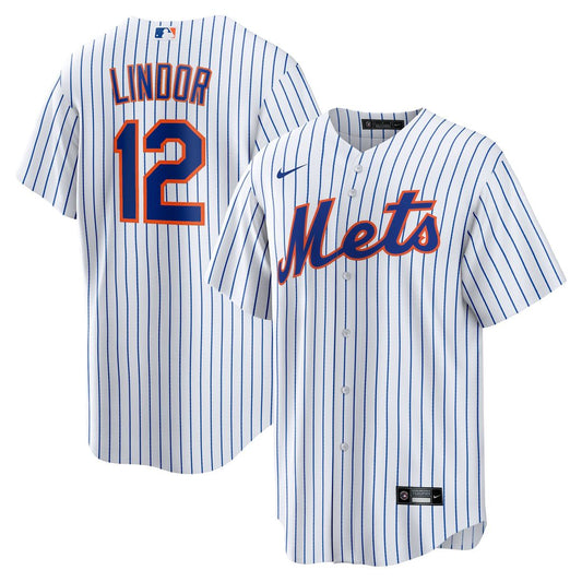 New York Mets Francisco Lindor Nike Home Replica Player Jersey - White MLB Team Jersey Baseball Fan Apparel
