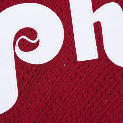 Philadelphia Phillies John Kruk Mitchell & Ness Big & Tall Cooperstown Mesh Batting Practice Jersey - Burgundy MLB Team Jersey Baseball Fan Apparel