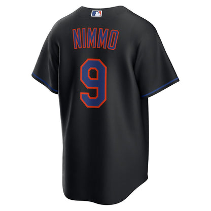 New York Mets Brandon Nimmo Nike Alternate Replica Jersey - Black MLB Team Jersey Baseball Fan Apparel