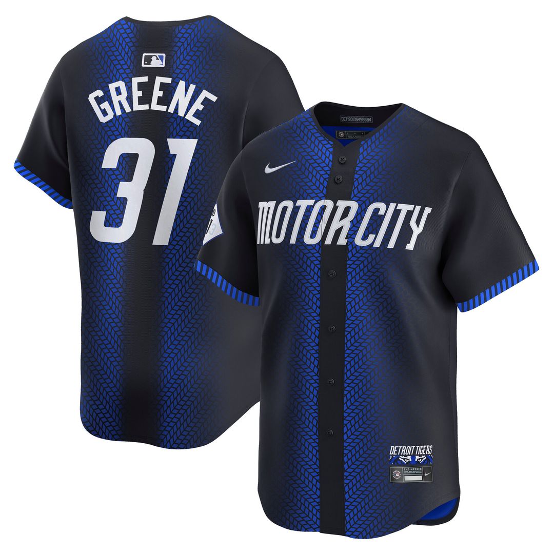 Detroit Tigers Riley Greene Nike City Connect Limited Jersey - Navy MLB Team Jersey Baseball Fan Apparel