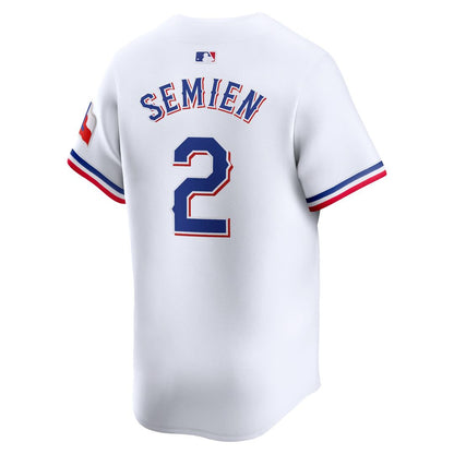 Texas Rangers Marcus Semien Nike Home Limited Player Jersey - White MLB Team Jersey Baseball Fan Apparel