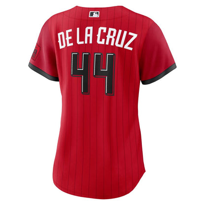 Cincinnati Reds Elly De La Cruz Nike Women's 2026 City Connect Stadium Jersey - Red MLB Team Jersey Baseball Fan Apparel