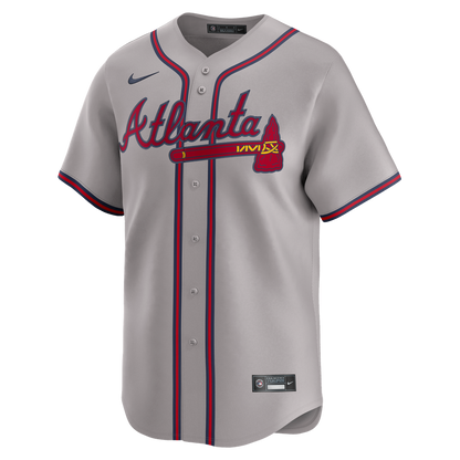 Atlanta Braves Ozzie Albies Nike Road Limited Player Jersey - Gray MLB Team Jersey Baseball Fan Apparel