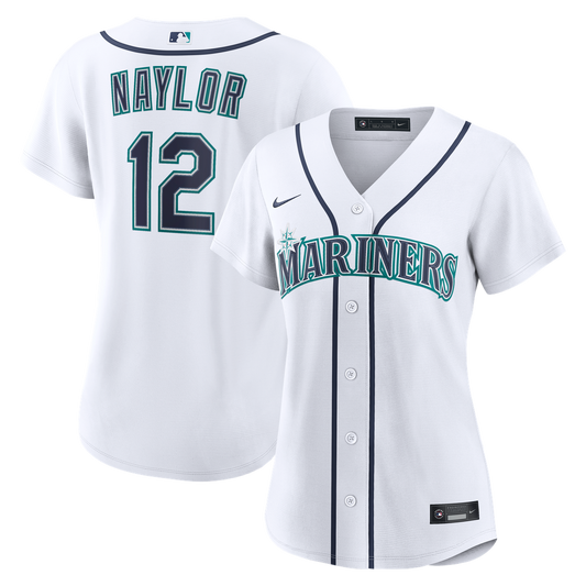 Seattle Mariners Josh Naylor Nike Women's Home Replica Jersey - White MLB Team Jersey Baseball Fan Apparel