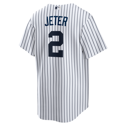 New York Yankees Derek Jeter Nike Home Retired Player Replica Jersey - White MLB Team Jersey Baseball Fan Apparel
