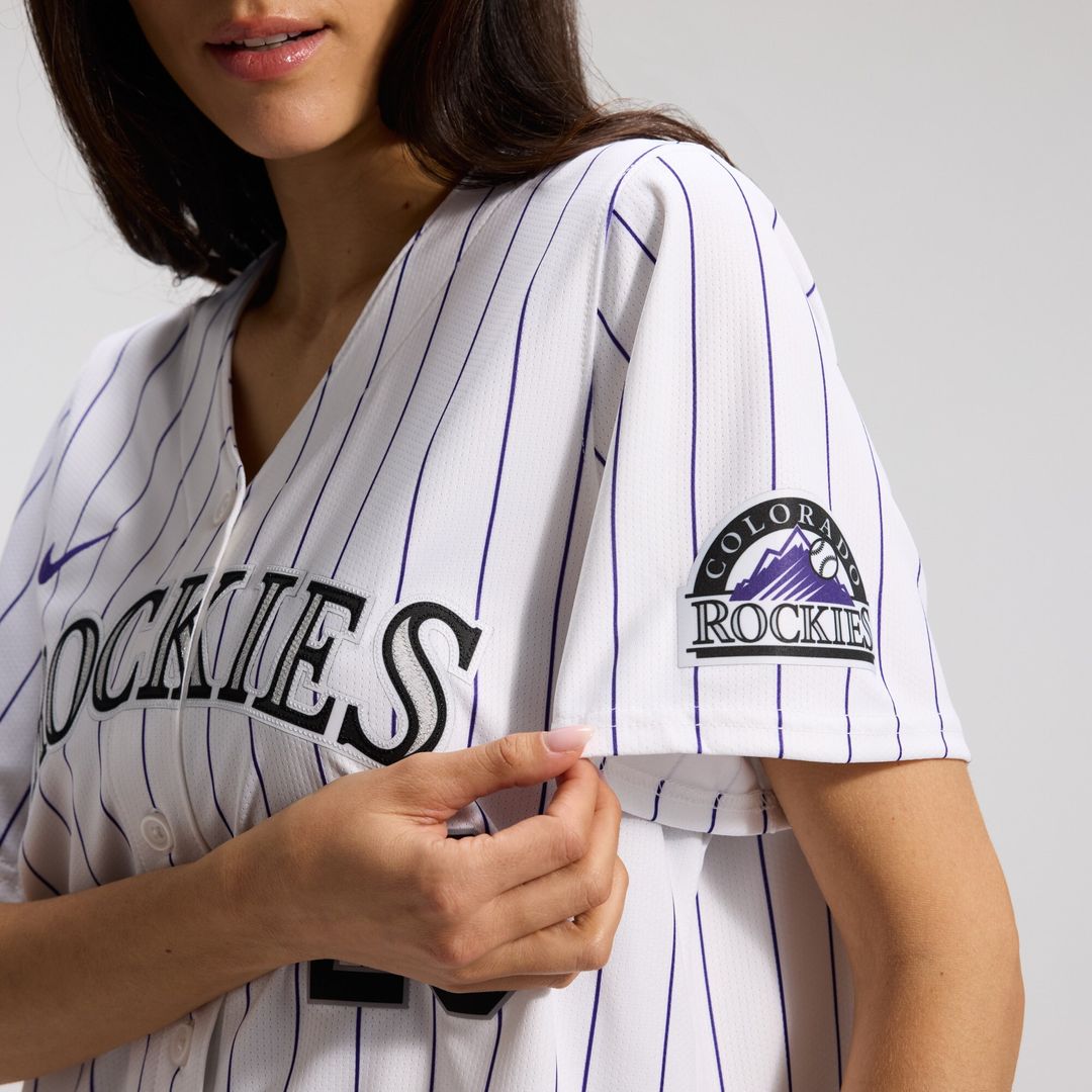 Colorado Rockies Kris Bryant Nike Women's Home Limited Player Jersey - White MLB Team Jersey Baseball Fan Apparel