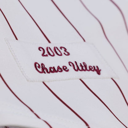 Philadelphia Phillies Chase Utley Mitchell & Ness 2003 Cooperstown Authentic Jersey - White MLB Team Jersey Baseball Fan Apparel