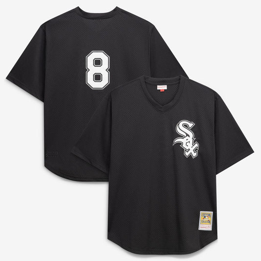 Chicago White Sox Bo Jackson Mitchell & Ness Cooperstown Big & Tall Mesh Batting Practice Jersey - Black MLB Team Jersey Baseball Fan Apparel
