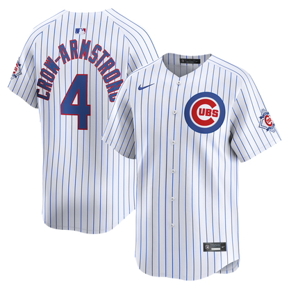 Chicago Cubs Pete Crow - Armstrong Nike 150th Anniversary Limited Jersey - White MLB Team Jersey Baseball Fan Apparel