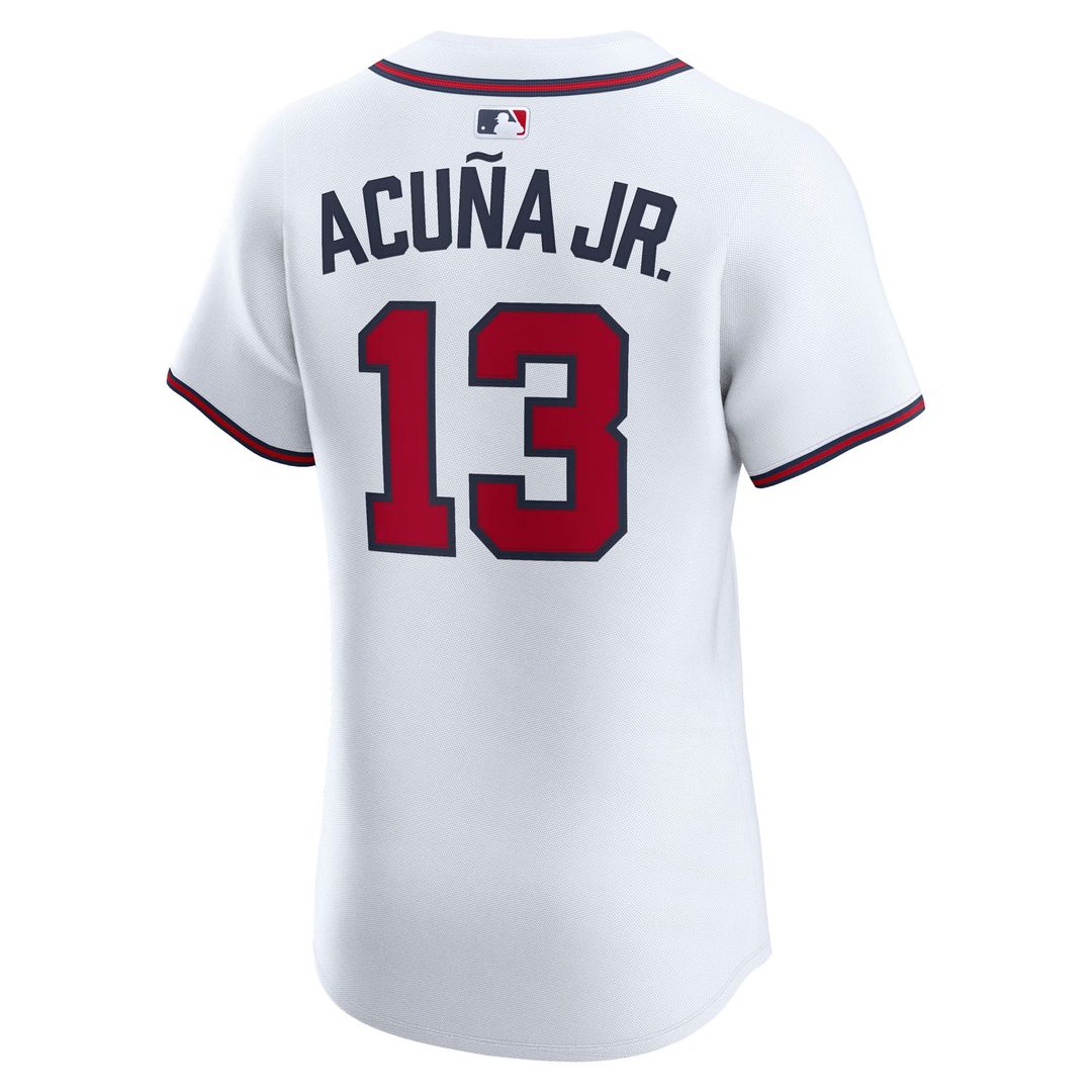 Atlanta Braves Ronald Acuña Jr. Nike Alternate 2 Elite Jersey - Red MLB Team Jersey Baseball Fan Apparel