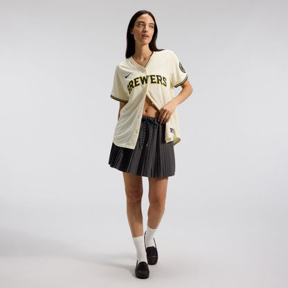 Milwaukee Brewers Nike Women's Home Limited Jersey - Cream MLB Team Jersey Baseball Fan Apparel