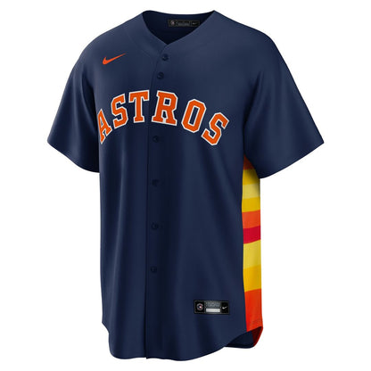Houston Astros Jose Altuve Nike Alternate 2 Replica Jersey - Navy MLB Team Jersey Baseball Fan Apparel