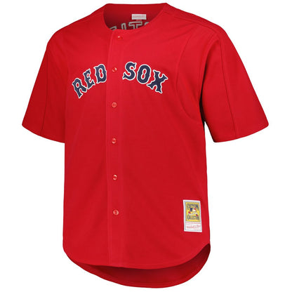 Boston Red Sox David Ortiz Mitchell & Ness Big & Tall Cooperstown Mesh Batting Practice Jersey - Red MLB Team Jersey Baseball Fan Apparel