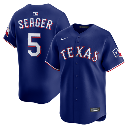 Texas Rangers Corey Seager Nike Alternate 2 Limited Jersey - Royal MLB Team Jersey Baseball Fan Apparel