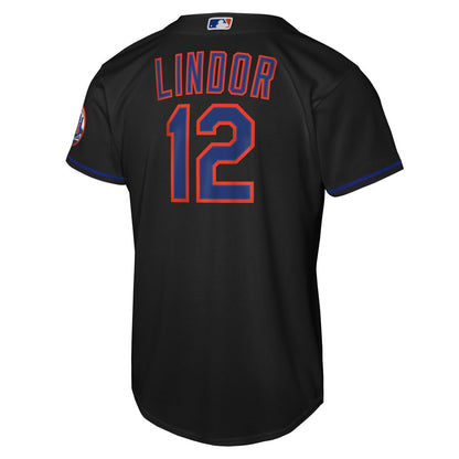 New York Mets Francisco Lindor Nike Youth Road Stadium Player Jersey - Gray MLB Team Jersey Baseball Fan Apparel