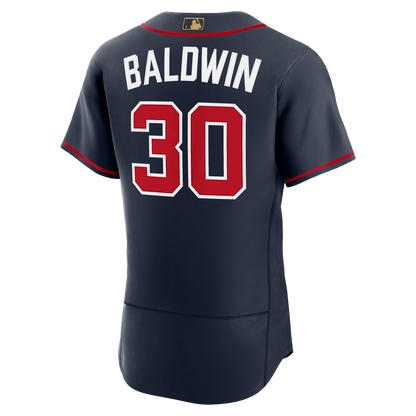 Atlanta Braves Drake Baldwin Nike Alternate MLB Awards Authentic Jersey - Navy MLB Team Jersey Baseball Fan Apparel