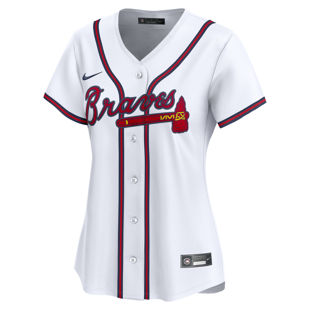 Atlanta Braves Nike Home Women's Limited Jersey - White MLB Team Jersey Baseball Fan Apparel