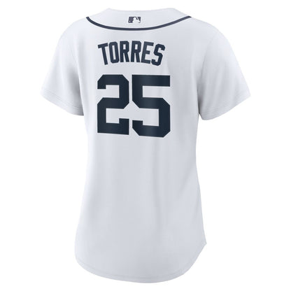 Detroit Tigers Gleyber Torres Nike Women's Home Replica Jersey - White MLB Team Jersey Baseball Fan Apparel