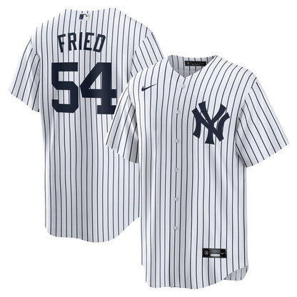 New York Yankees Max Fried Nike Home Replica Player Jersey - White MLB Team Jersey Baseball Fan Apparel