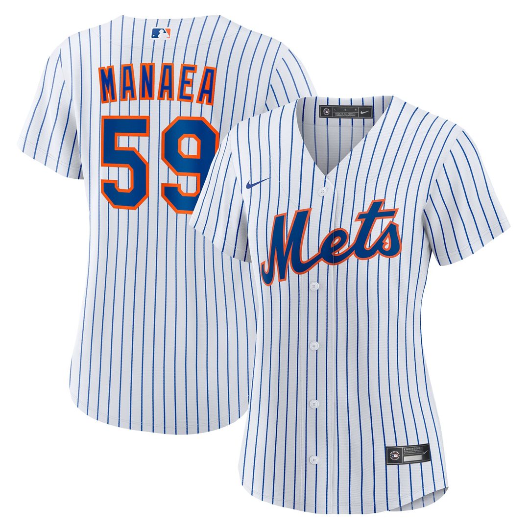 New York Mets Sean Manaea Nike Women's Home Replica Jersey - White MLB Team Jersey Baseball Fan Apparel