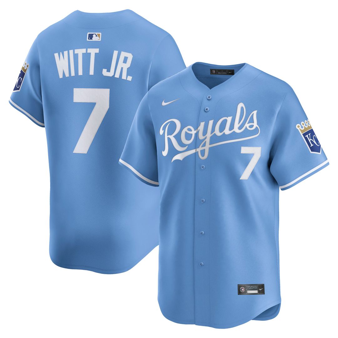 Kansas City Royals Bobby Witt Jr. Nike Home Limited Player Jersey - White MLB Team Jersey Baseball Fan Apparel