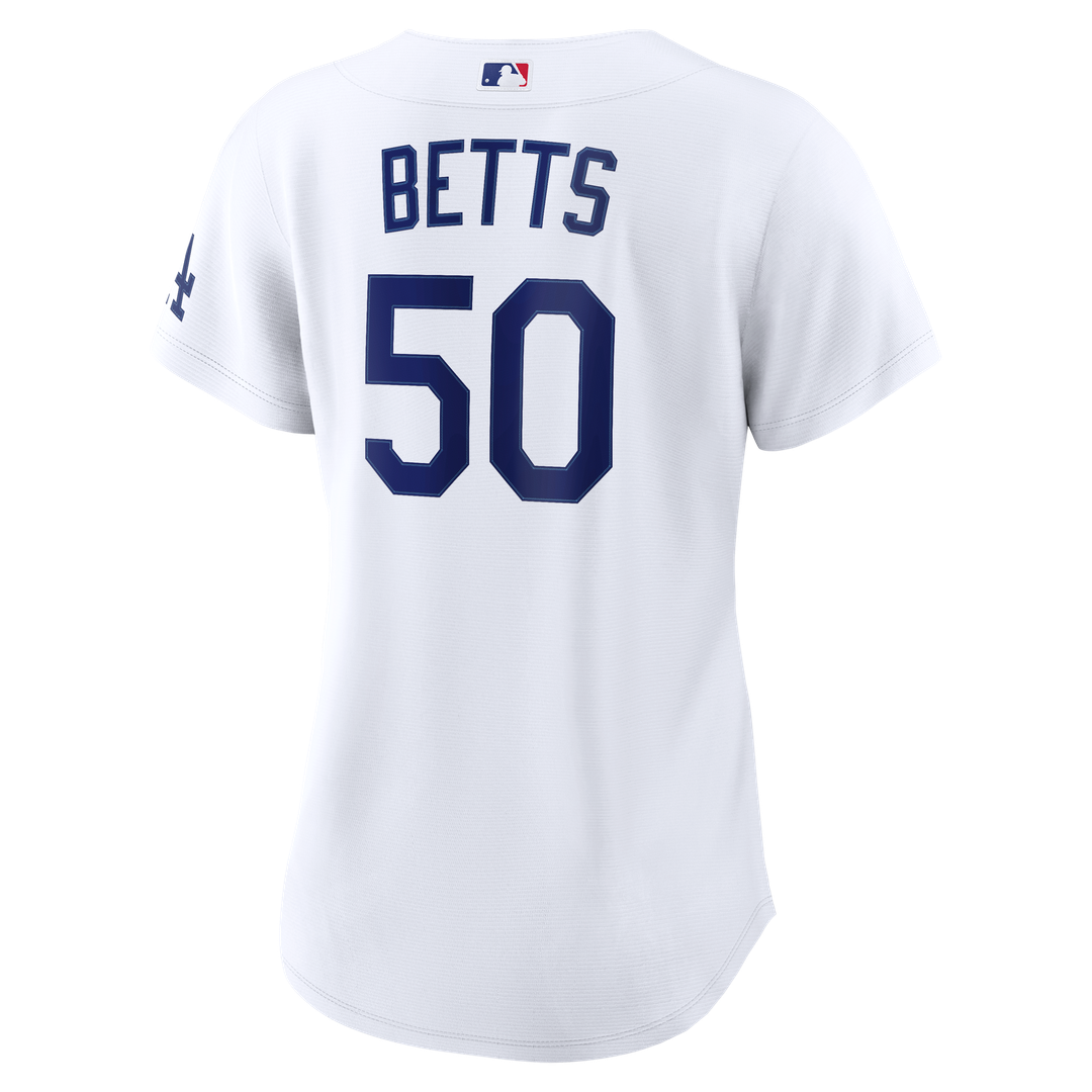 Los Angeles Dodgers Mookie Betts Nike Women's Home Stadium Jersey - White MLB Team Jersey Baseball Fan Apparel