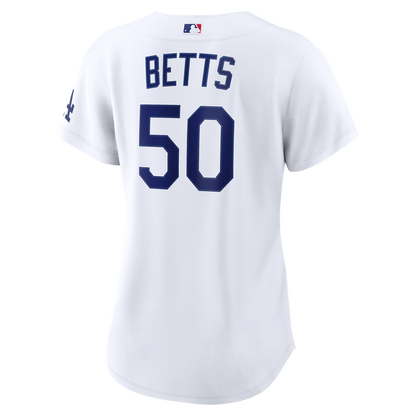 Los Angeles Dodgers Mookie Betts Nike Women's Home Stadium Jersey - White MLB Team Jersey Baseball Fan Apparel