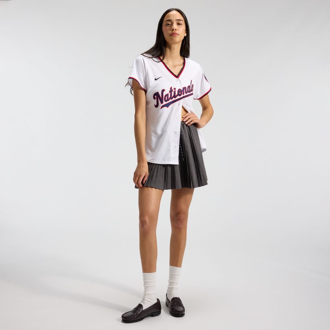 Washington Nationals CJ Abrams Nike Women's Home Replica Player Jersey - White MLB Team Jersey Baseball Fan Apparel