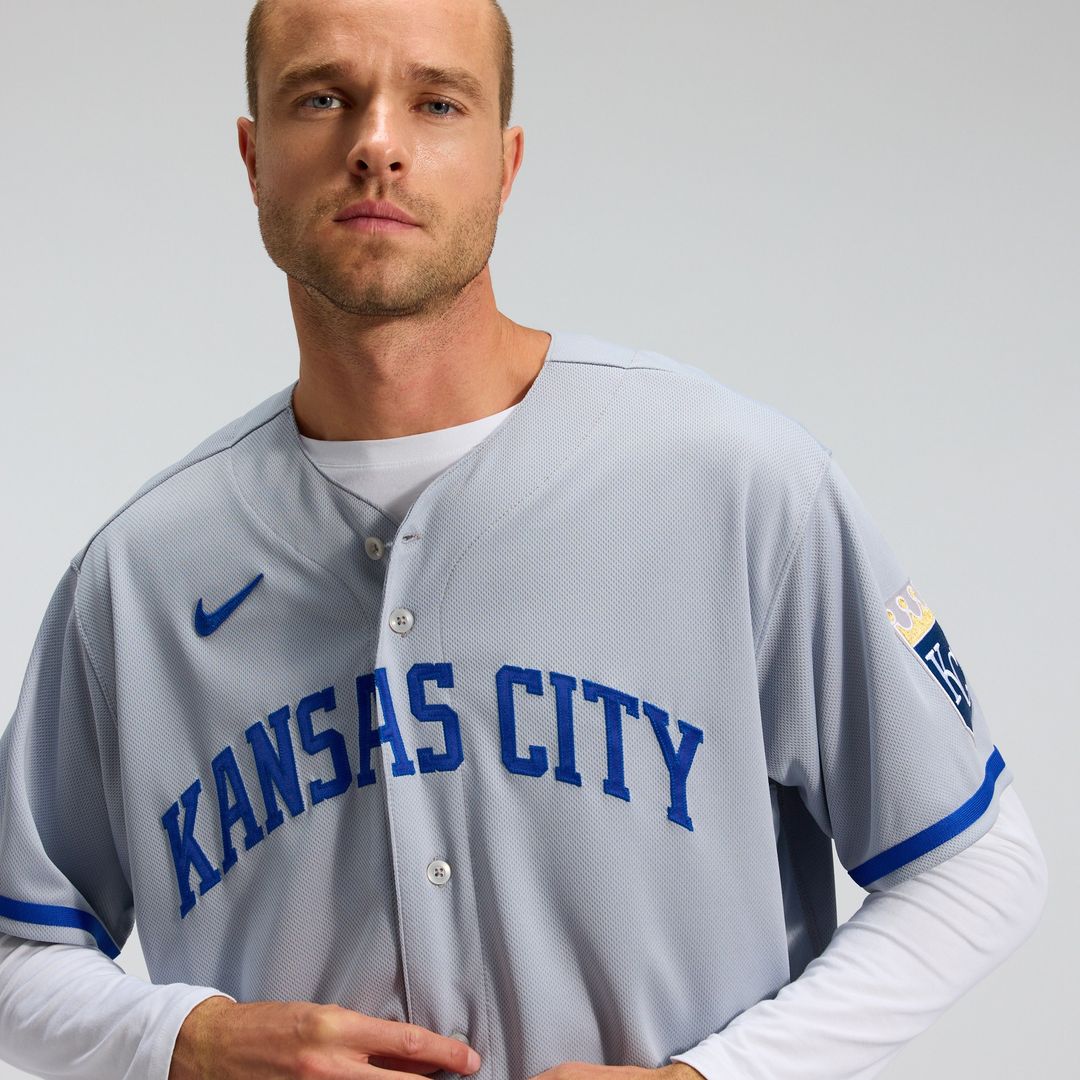 Kansas City Royals Nike 2022 Road Authentic Jersey - Gray MLB Team Jersey Baseball Fan Apparel