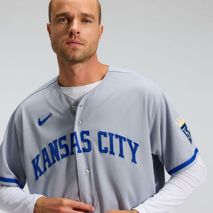 Kansas City Royals Nike 2022 Road Authentic Jersey - Gray MLB Team Jersey Baseball Fan Apparel