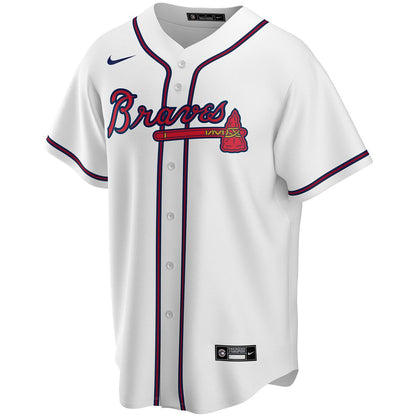 Atlanta Braves Nike Home Replica Custom Jersey - White MLB Team Jersey Baseball Fan Apparel