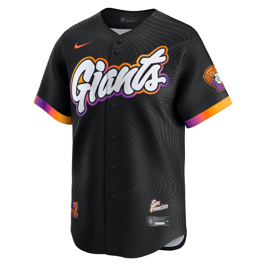 San Francisco Giants Nike 2025 City Connect Limited Jersey - Anthracite MLB Team Jersey Baseball Fan Apparel