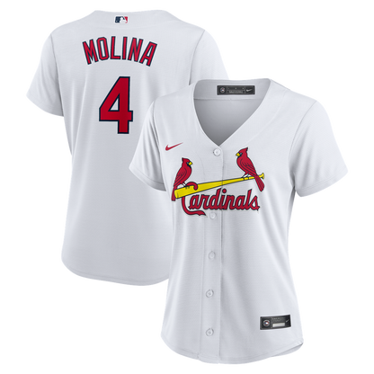 St. Louis Cardinals Yadier Molina Nike Women's Home Replica Jersey - White MLB Team Jersey Baseball Fan Apparel