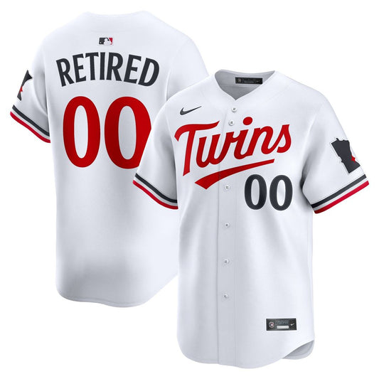 Minnesota Twins Nike Home Limited Pick - A - Player Retired Roster Jersey - White MLB Team Jersey Baseball Fan Apparel