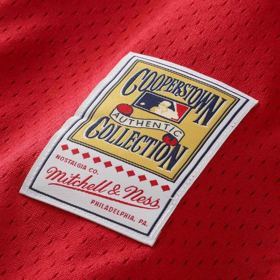 Cincinnati Reds Barry Larkin Mitchell & Ness Throwback Cooperstown Mesh Batting Practice Jersey - Red MLB Team Jersey Baseball Fan Apparel