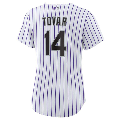 Colorado Rockies Ezequiel Tovar Nike Women's Home Replica Jersey - White MLB Team Jersey Baseball Fan Apparel