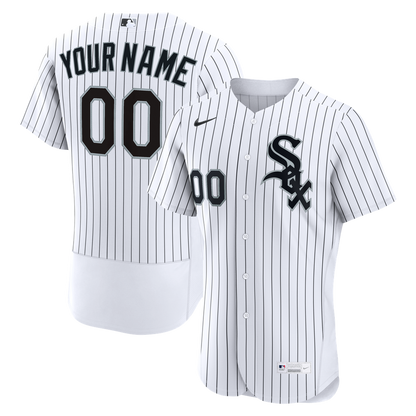 Chicago White Sox Nike Home Authentic Custom Jersey - White MLB Team Jersey Baseball Fan Apparel
