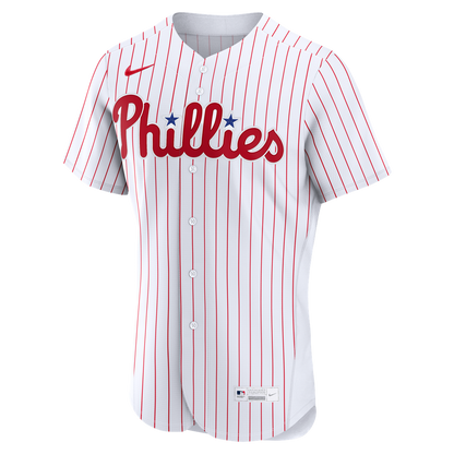 Philadelphia Phillies Nike Home Authentic Custom Jersey - White MLB Team Jersey Baseball Fan Apparel