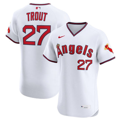 Los Angeles Angels Mike Trout Nike Alternate 2 Elite Jersey - White MLB Team Jersey Baseball Fan Apparel