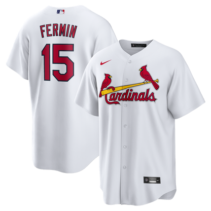 St. Louis Cardinals José Fermín Nike Home Replica Jersey - White MLB Team Jersey Baseball Fan Apparel