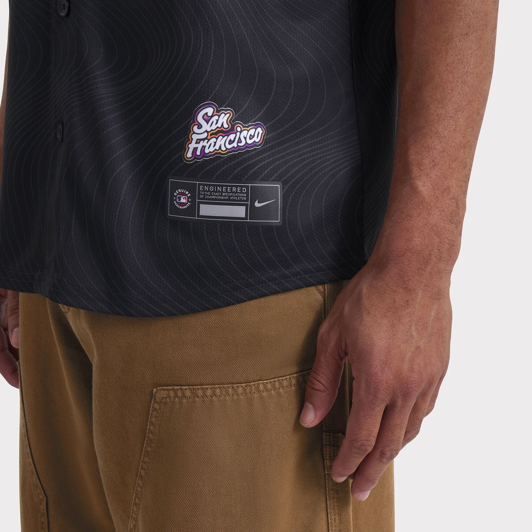 San Francisco Giants Nike 2025 City Connect Limited Jersey - Anthracite MLB Team Jersey Baseball Fan Apparel